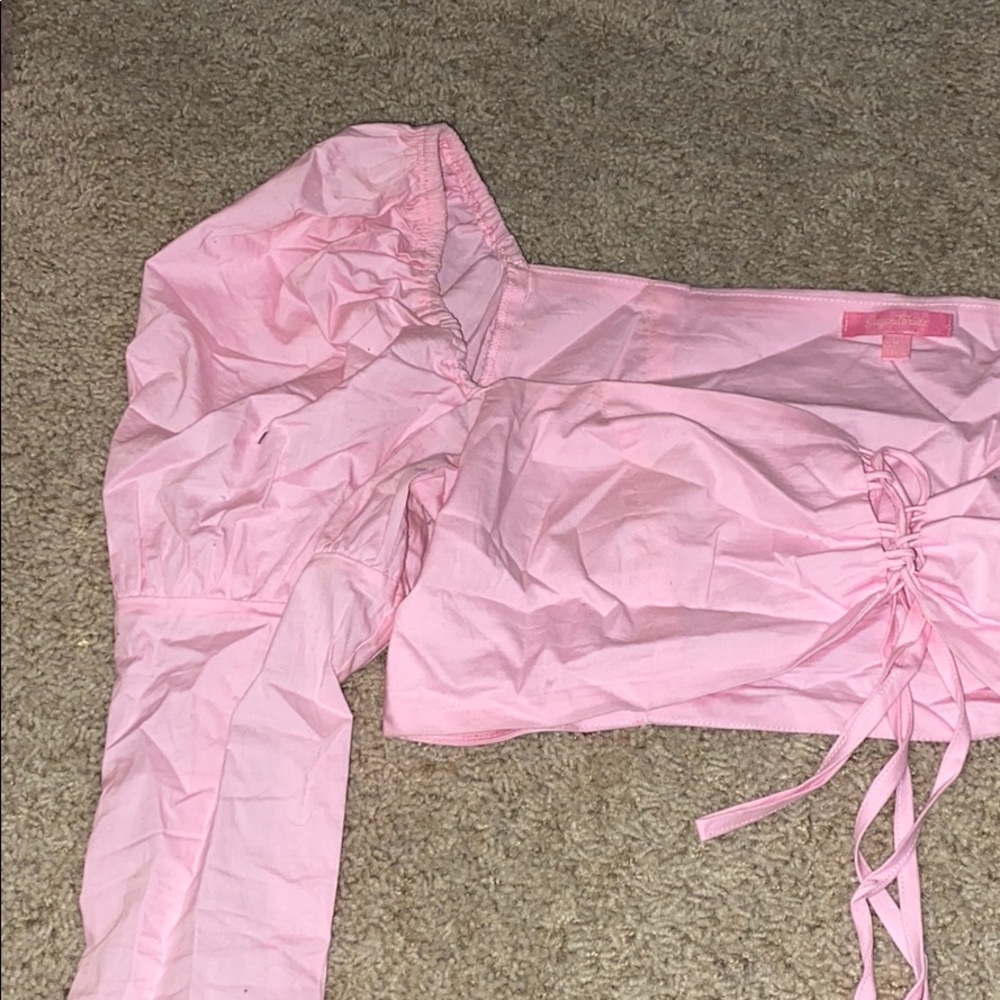 Sugar Thrillz Cropped Tie Top